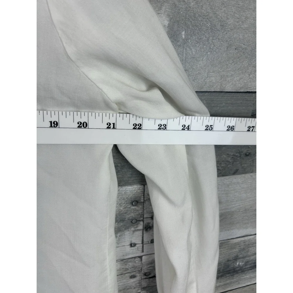 Cloth & Stone Women's White Large Button Up Blouse New - Picture 5 of 7